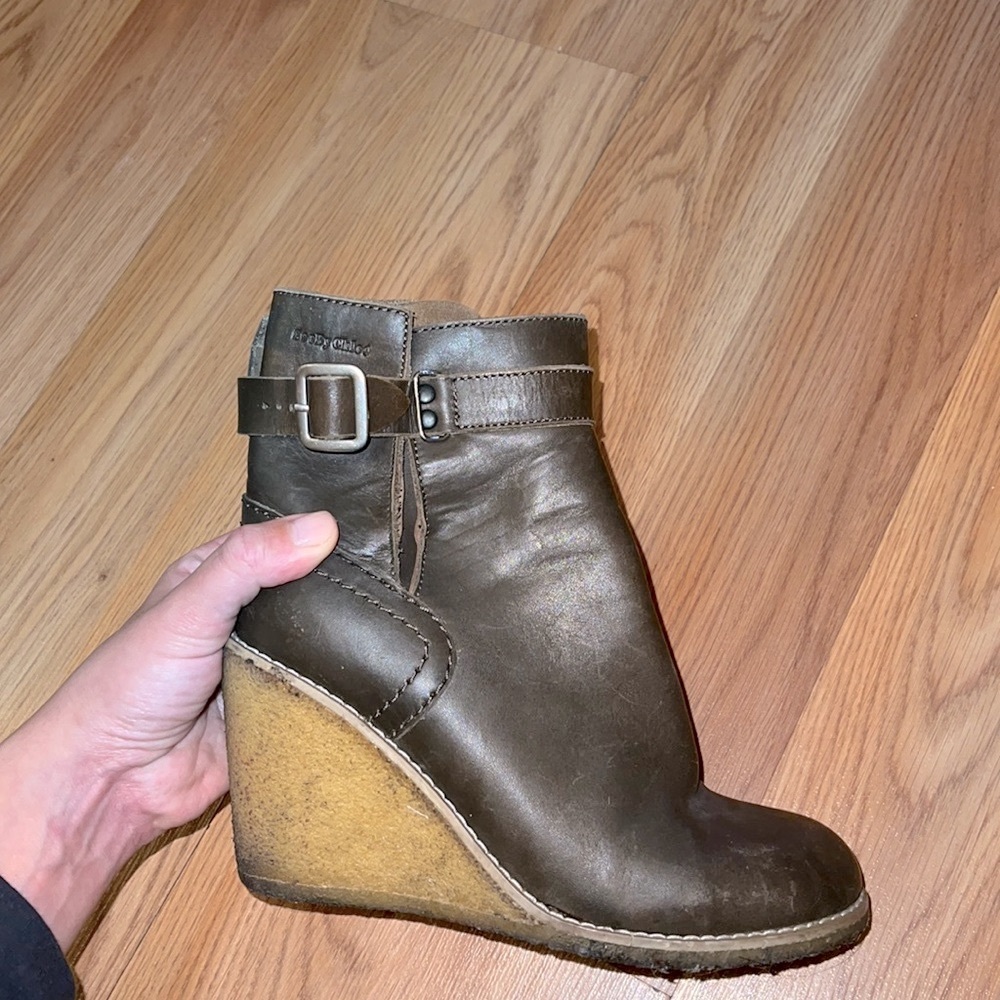 See by Chloe wedge boots